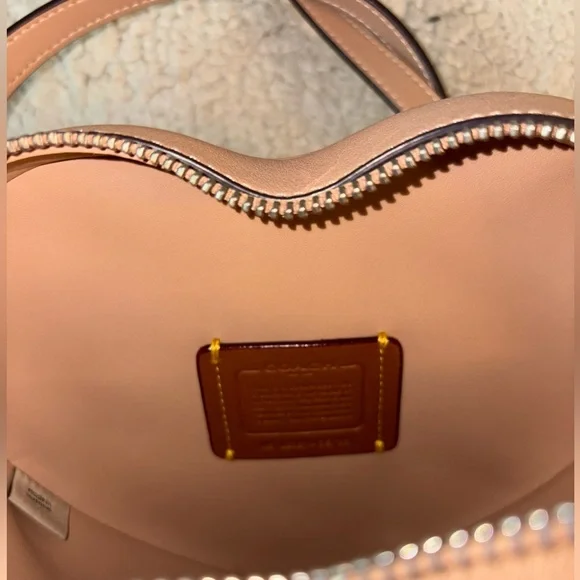Coach Heart Crossbody
With Quilting in Buff Silver Hardware - Picture 9 of 9